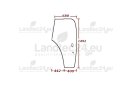 Türscheibe links 82000396 für New Holland, Ford, Fiat